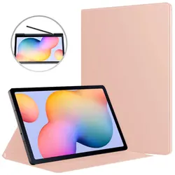 Premium Magnetic Tablet Case with Smart Cover for Tab S9 Ultra 14.6in (Rose Gold)