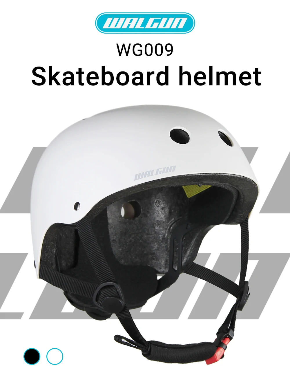 WALGUN Skateboard BMX Fahrradhelm Roller Rollschuhlaufen Fahrradhelm für Erwachsene Damen Herren Sicherheitsfahrradhelm S M L – Detail 1