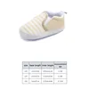 New Striped Baby Shoes Classic Shallow Cut Canvas Shoes for Boy Girl  Soft Sole Non-Slip Infant Booties Kids First Walkers 6