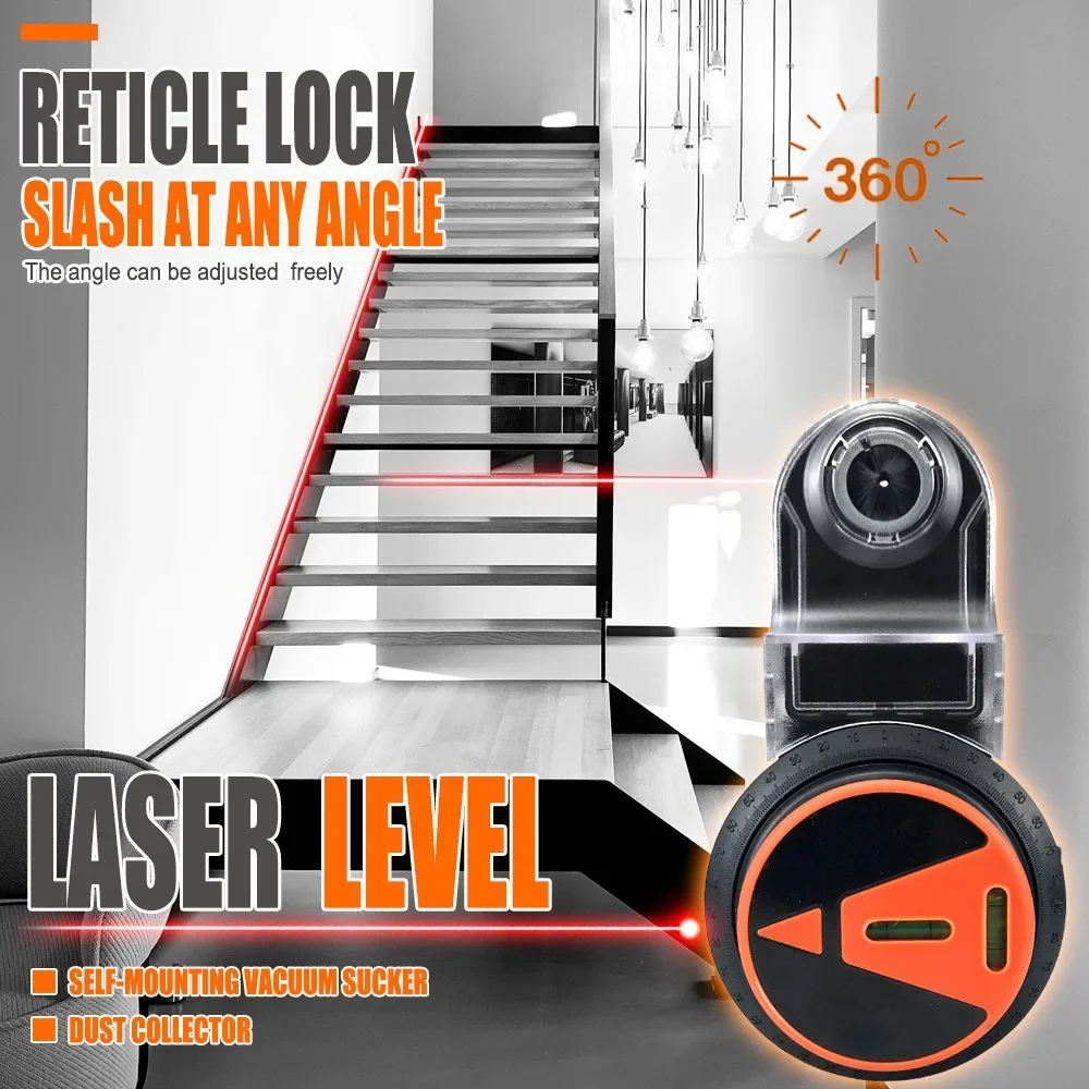 Collettore di polveri per perforazione elettrica con 360 ° Strumenti per la pulizia della polvere del collettore di polveri del trapano a vuoto staccabile a livello laser - immagine 2