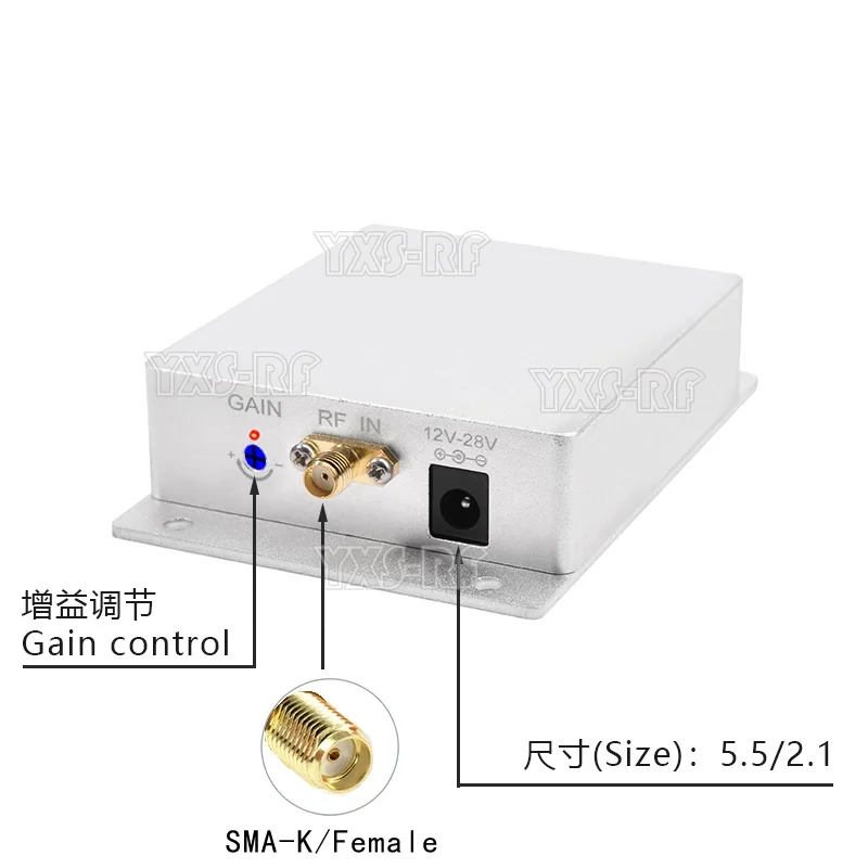 Amplificateur RF 10W 1.2GHz/1.4GHz pour Antenne Booster