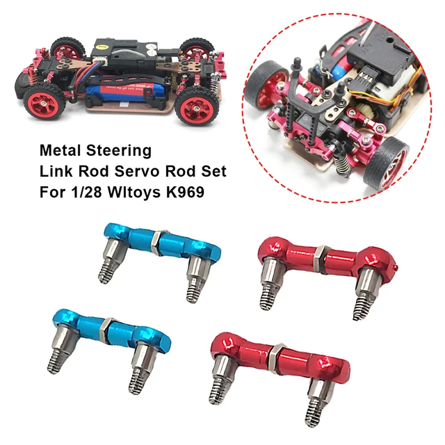 4 個 26 ミリメートル金属ホイールリムゴムタイヤセット Wltoys 284131