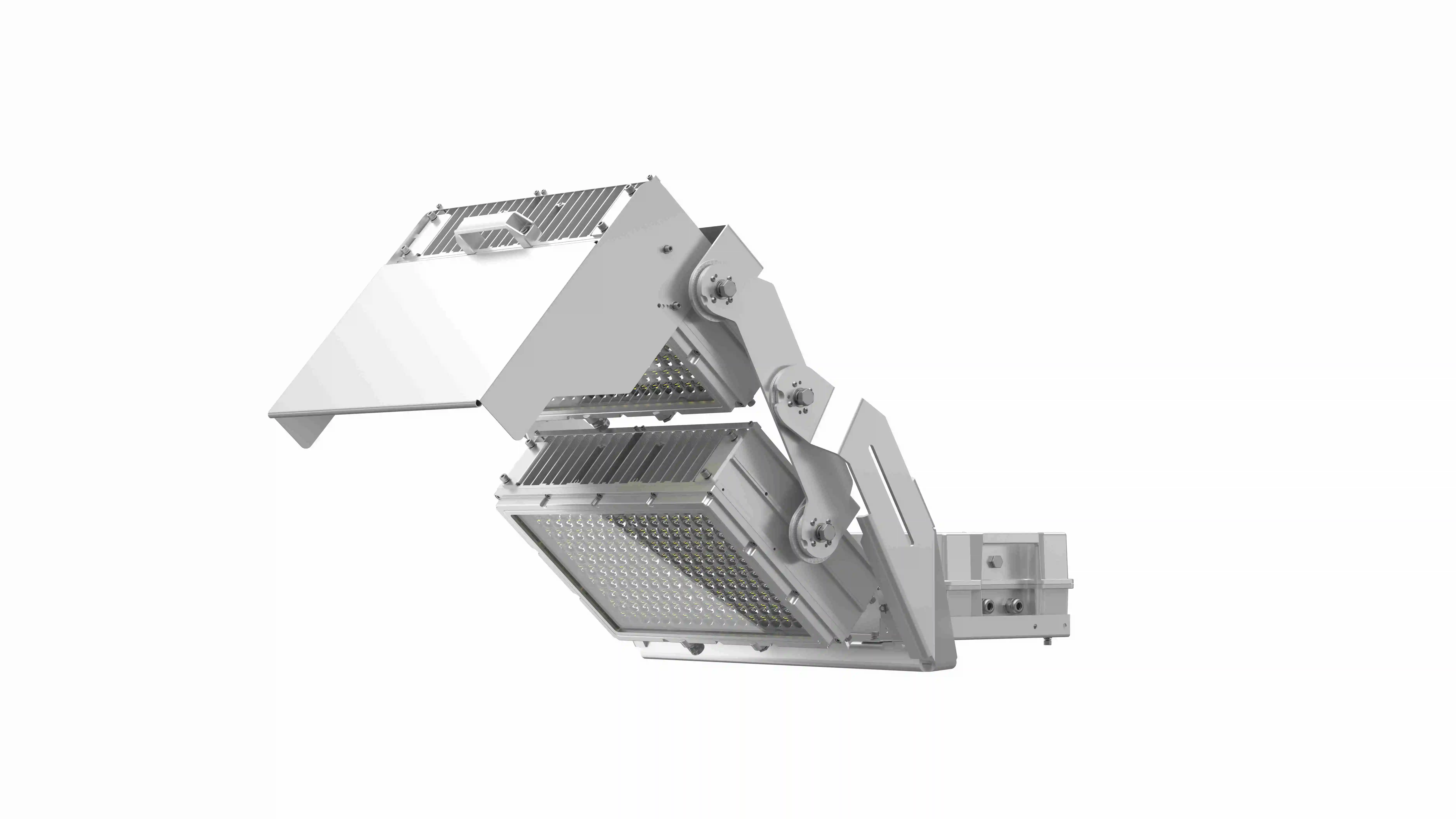 *경기장 LED 조명 1800w 1500w 고휘도 실외 투광등 IP66 IK08 170lm/w 저눈부심 조명 (항만, 공항용)