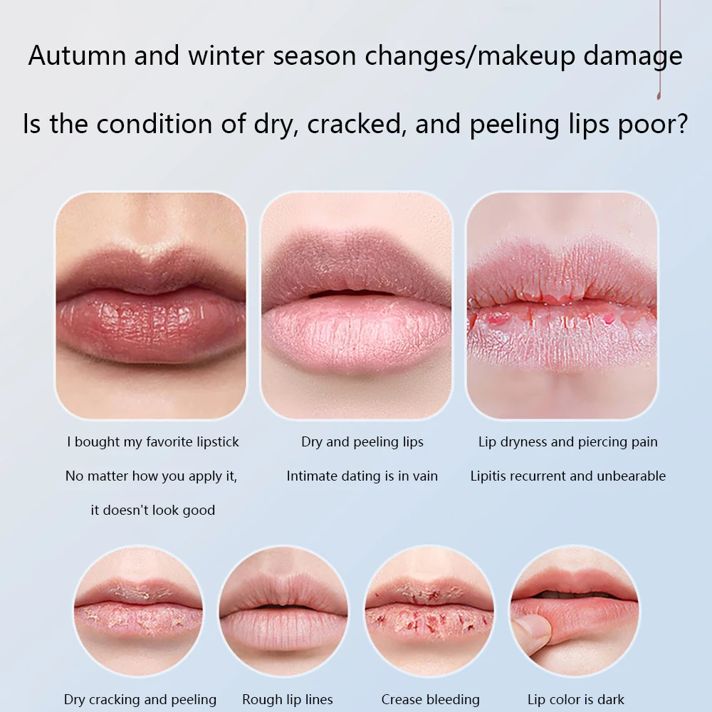 Cherry Warm color changing Lip balm Repair Lips Dry Cracking Skin Wrinkling Make-up for women Lipstick Base Makeup Cosmetics 2