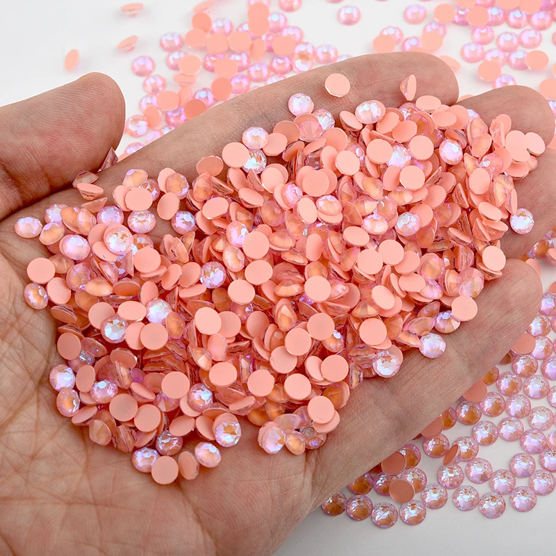 BOBOHOO 2088 Hochwertige 16-fach geschliffene Strass-Steine aus Mocha MI Glaskristall, 8 große und 8 kleine, flache Rückseite, nicht heißfixierbar, für DIY-Bastelarbeiten und Nageldesign – Detail 10