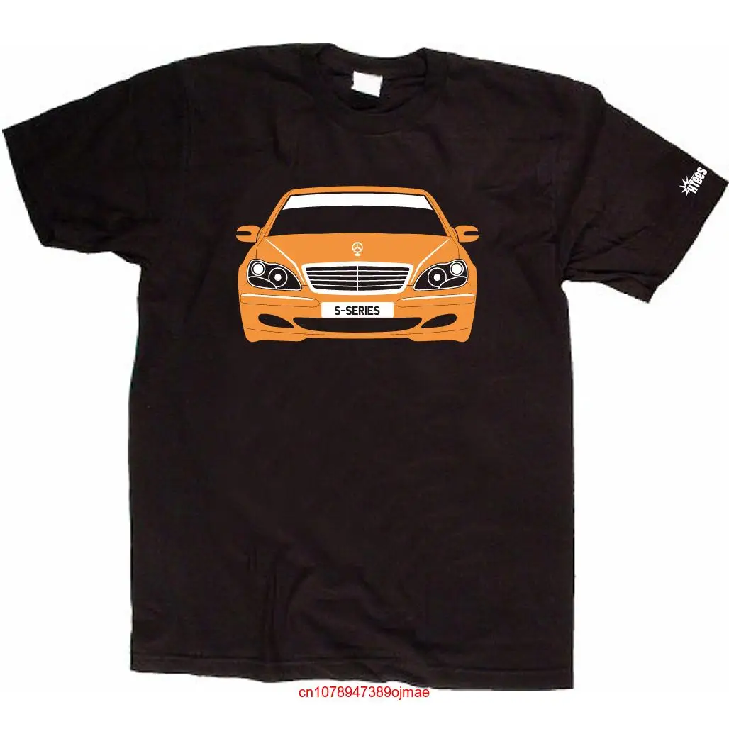 Пользовательская футболка HT MB S CLASS W220 Merc Pick car color plate 3XL Benzy с длинным или коротким рукавом