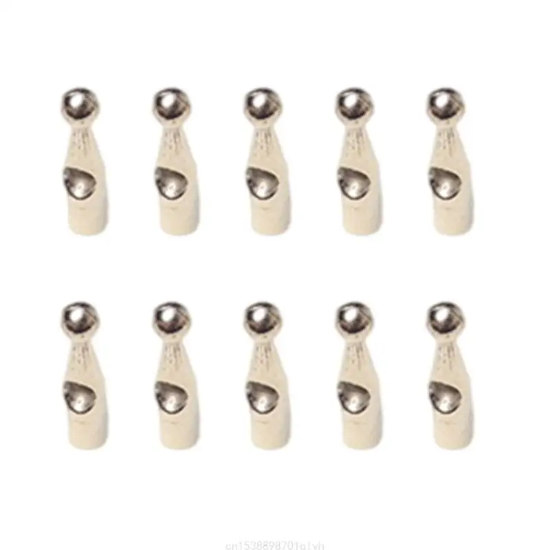 Pack Of 10 Professional Umbrella Tail Beads Metal For 4mm Umbrella Assembly 85AC