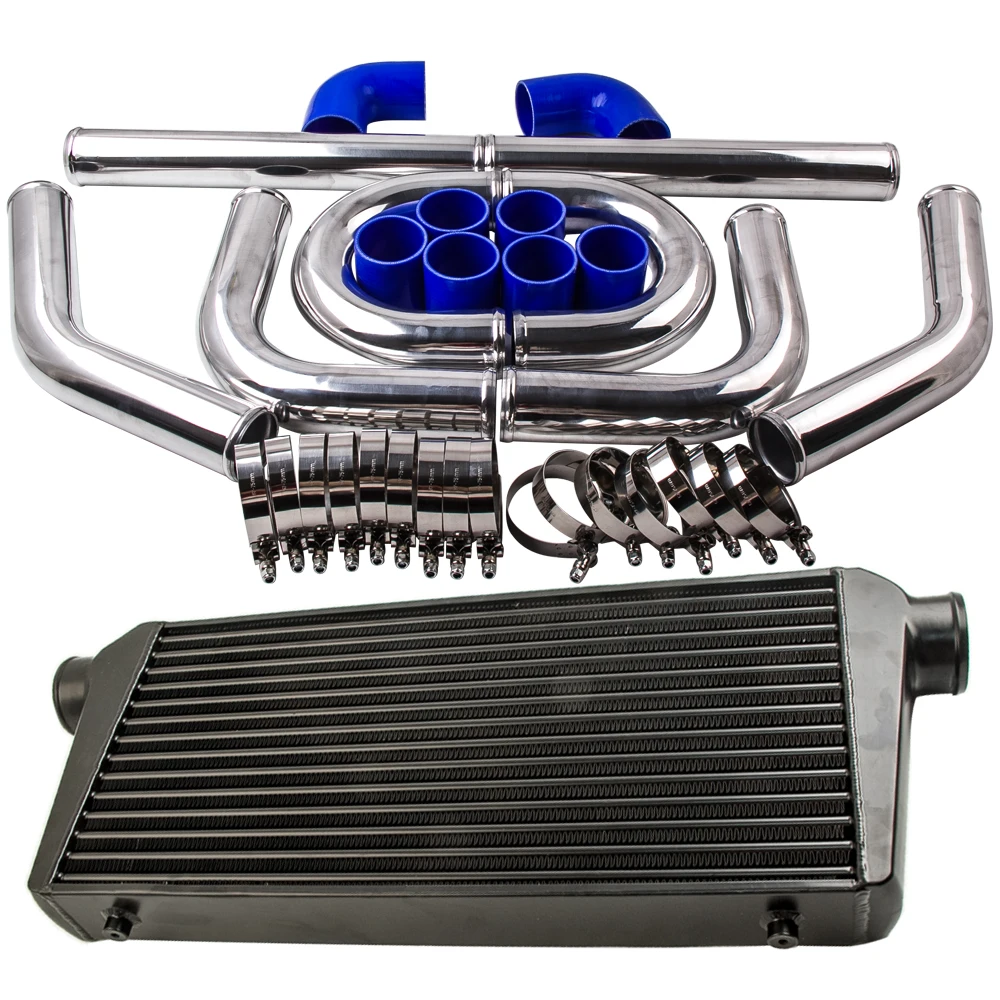 600x300x76 Intercooler 3.0" 76mm Inlet Outlet + 2.5" 64mm Intercooler Pipe Kits