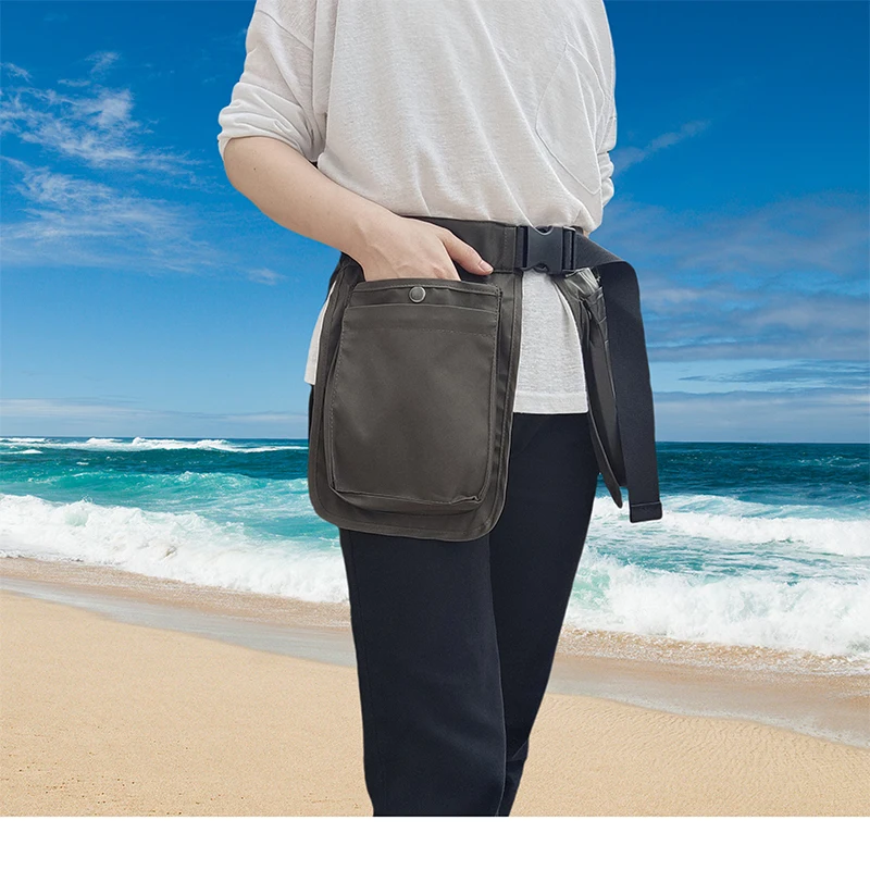 Fashionable waist bag with safety buckle, durable, fashionable and practical multifunctional waist bag, multifunctional ba