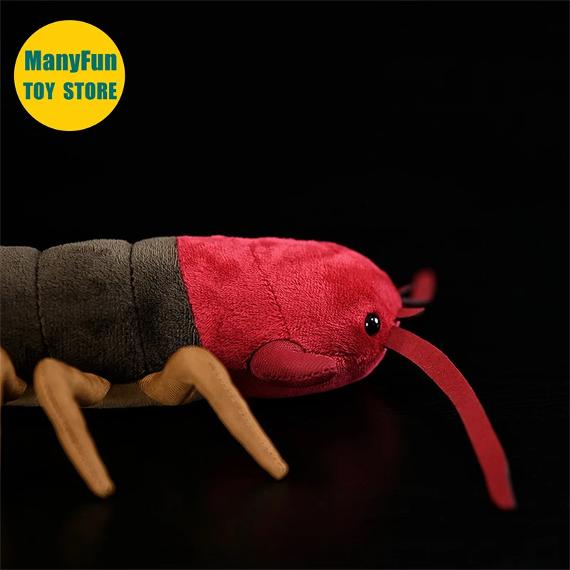 Centipede Plush Toy High Fidelity Scolopendra heros Plushie Millipede Peluche Lifelike Desert Centipede Stuffed Animals Toys 6