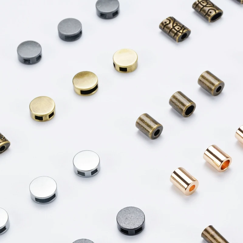 Bronze Golden Metal Button for Traveler's Notebook Decorations DIY Elastic Band Rope Colorful Tie Buckle Accessory notebook decorations accessory