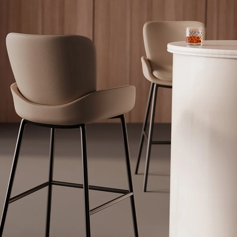Bar Stools Ergonomic Aesthetic Living Room Accent Office Chair Modern Long Height Relaxing Furniture