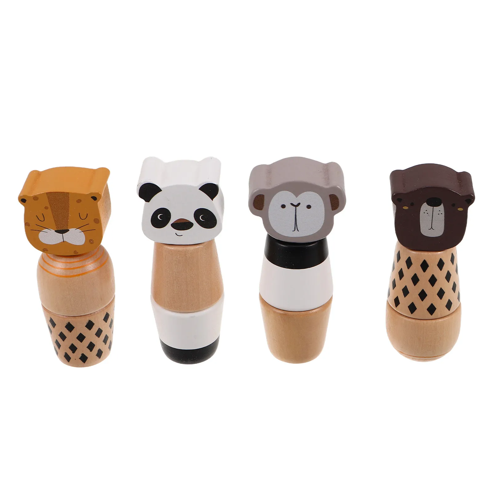 4Pcs 어린이 너트 볼트 몬테소리 동물 나사 매칭 미세 운동 능력 개발 대화형 조기 교육 유치원