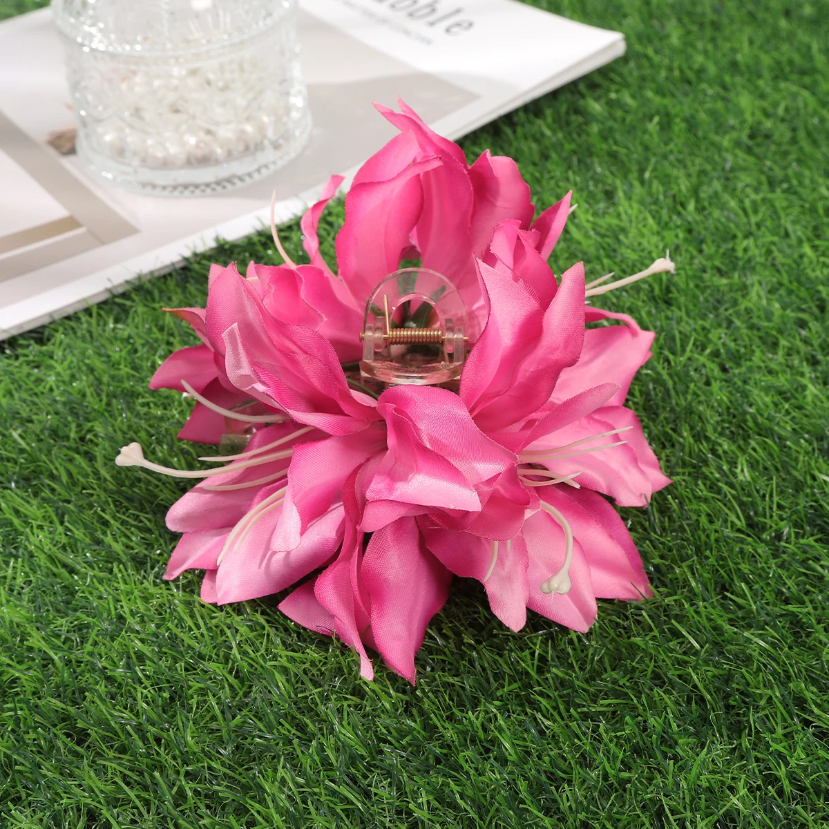 Awaytr Lilienblüten Haarklammer Mit Blättern Blumenschmuck_voghion.com