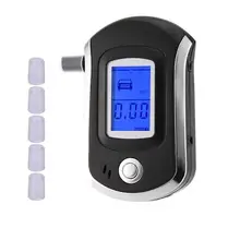 

Portable Blowing Type Alcohol Tester Breath Analyzer With LCD Display Black Color