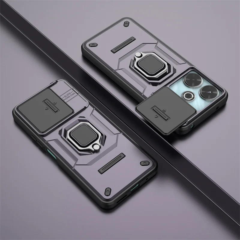 Armor Shockproof Case with Ring Magnetic Holder - Protective Cover