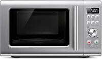 650 1  the Compact Wave Soft Close  Microwave, Silver 1