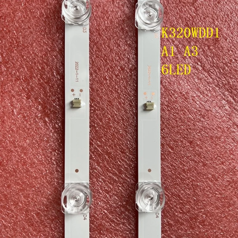 best led light strips for room 2pcs LED backlight strip For 32M3080 4708-K320WD-A3113N11 A3113N41 A1113N41 K320WDD1 A3 A1 358M2C3 32HS522AN 32M3080 32PHF5664 best buy led light strips