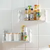 New Creative Bathroom Storage Shelves Cute White Doll Villain Shelves Shelf Self-adhesive Bathroom Cosmetics Storage Racks 2