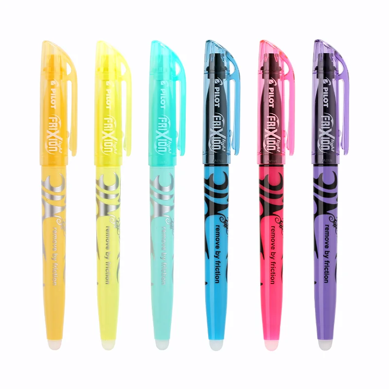 Pilot SW-FL Frixion erasable highlighter pastel color fluorescent marker pen 18 colors Japan kawaii stationery highlighter pen highlighter marker 6pcs