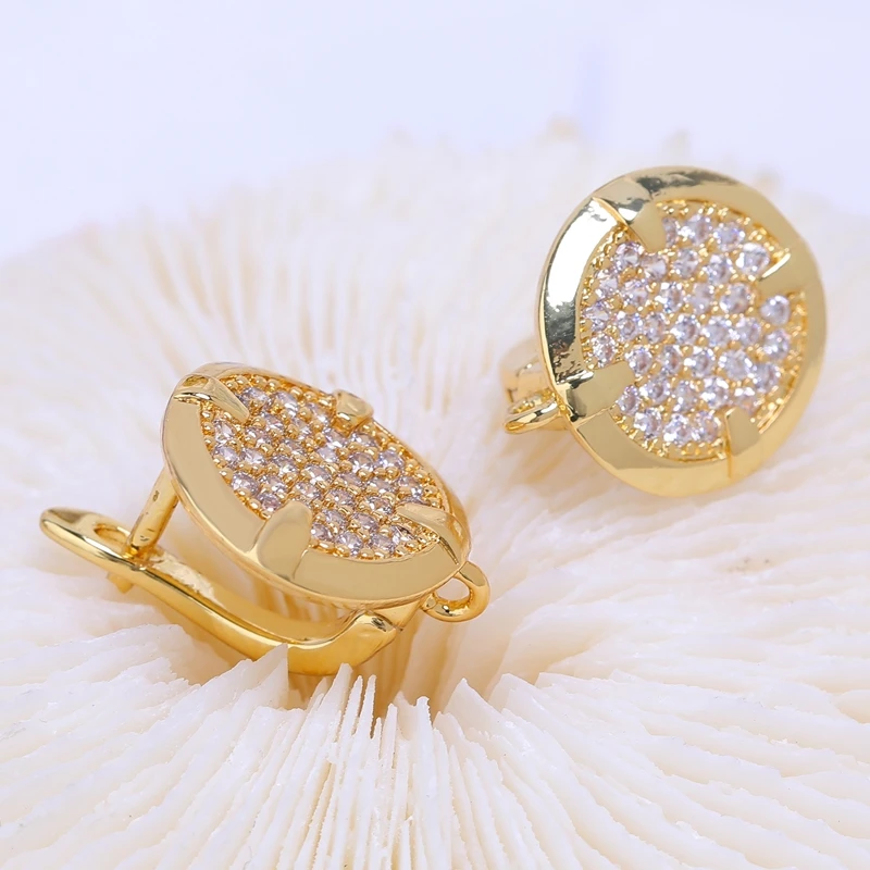 Juya DIY 18 Karat vergoldet kreative Verschluss Ohr draht Damen Ohrring Haken Zubehör für Mode Valentinstag Schmuck herstellung – Detail 10