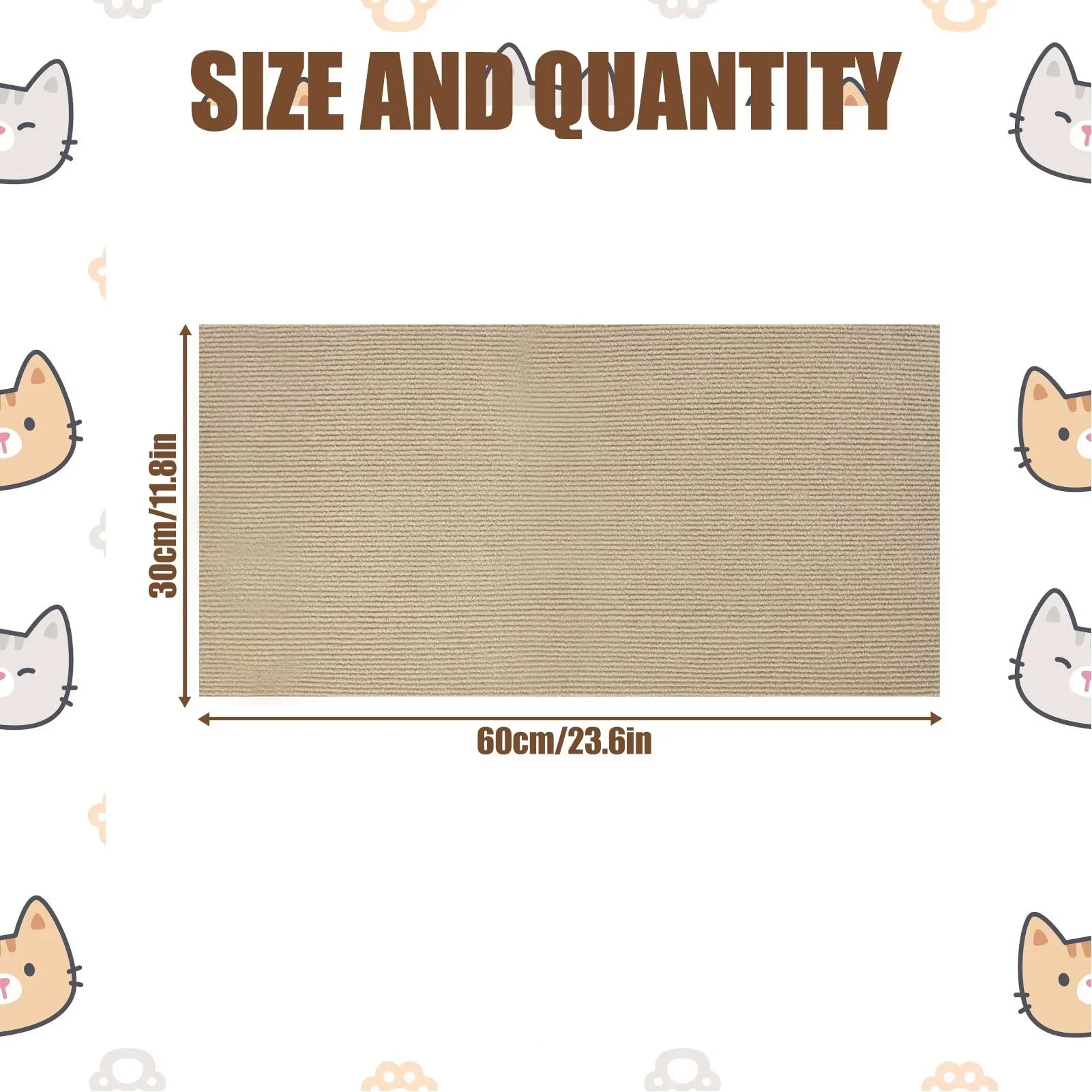 thumbnail image 1 of Alfombrilla de escalada para gatos, tablero con garras para gatos, adhesivo de pared vertical que no cae sobre los escombros, 1 of 4