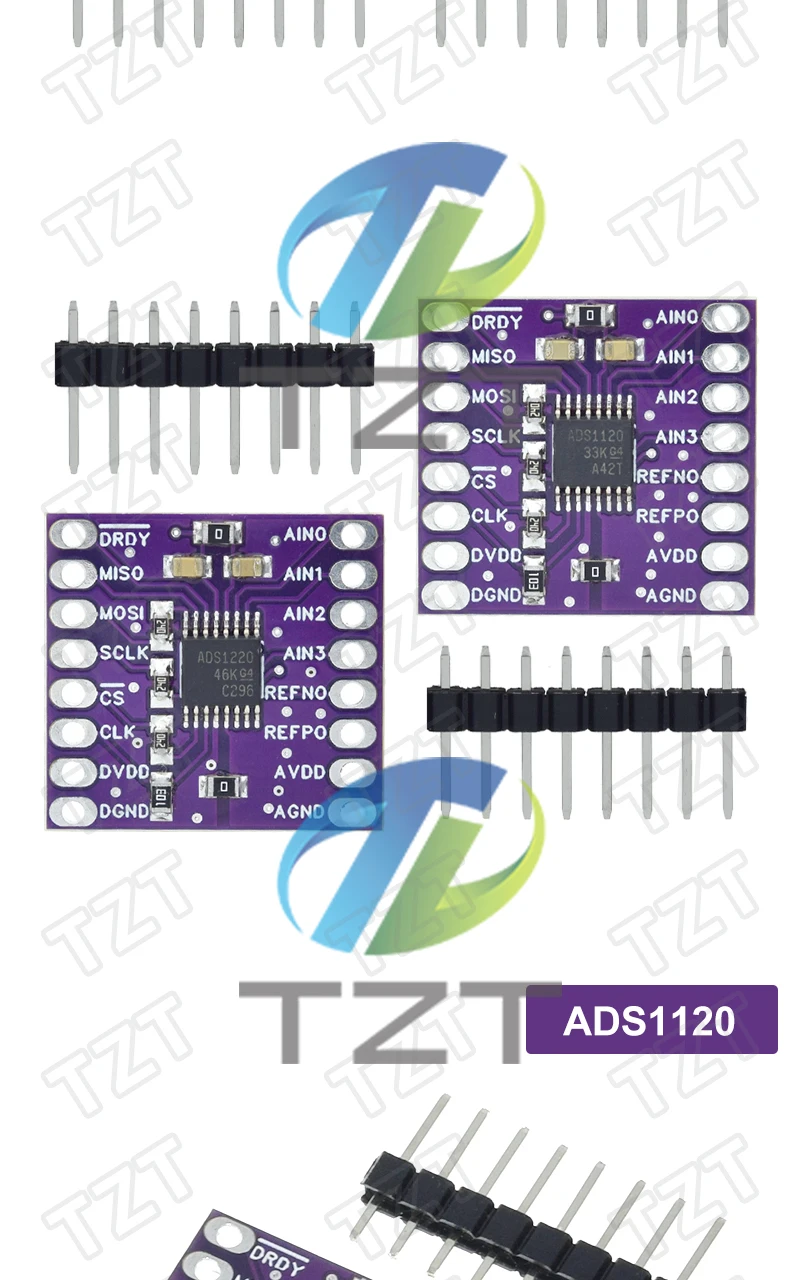 1/3PCS ADS1120 ADS1220 ADC 24-Bit-Konvertermodul I2C Low-Power 24-Bit-Analog-Digital-Konverter – Detail 7