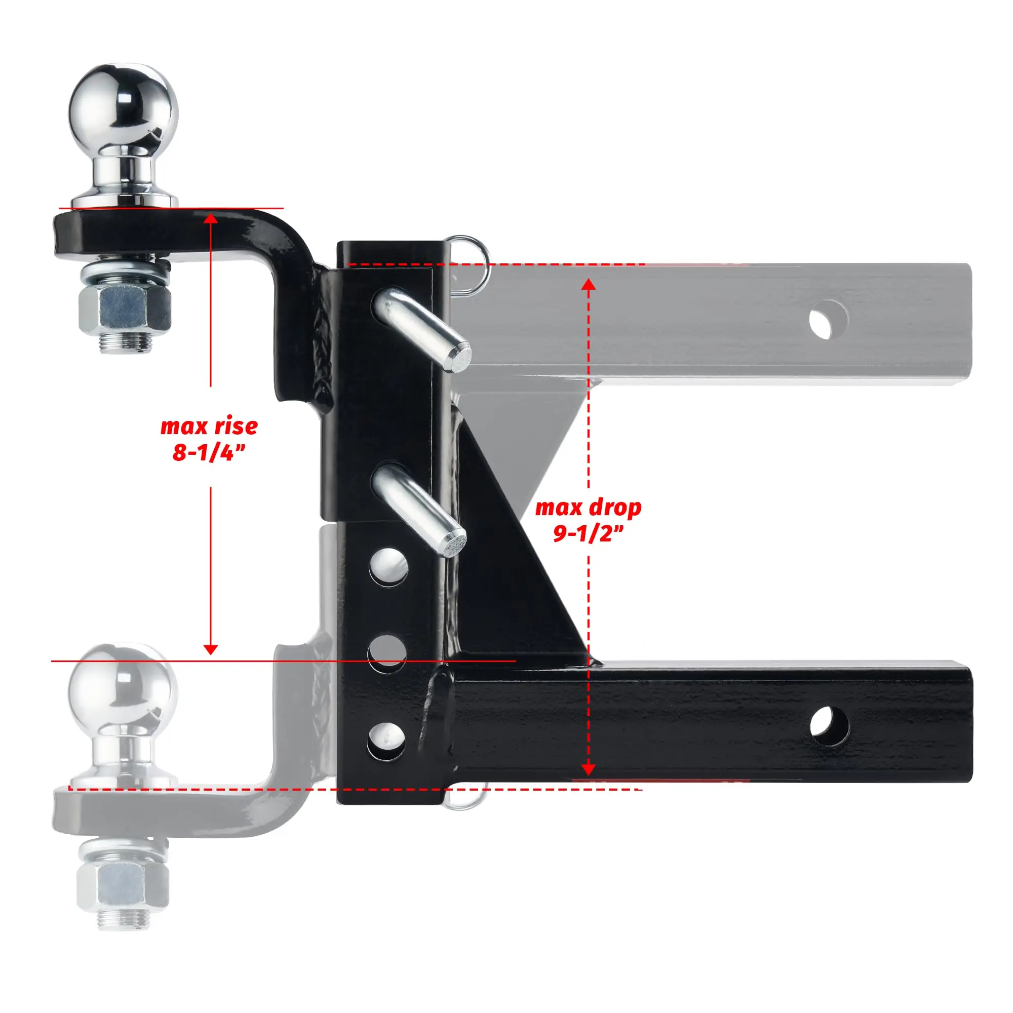 Adjustable Trailer Hitch Mount 4