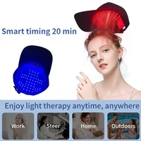 Casque de thérapie par lumière rouge pour la croissance rapide des cheveux, dispositif de thérapie par lumière rouge et infrarouge pour le traitement de la perte de cheveux, avec chargement USB, anti-chute de cheveux 2