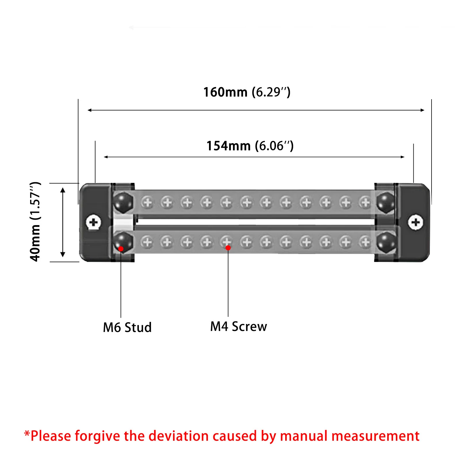 12–48 V neuer Klemmenblock, 150 A, Sammelschiene, positiver negativer Stromverteilerblock mit Abdeckung für Auto, LKW, Boot, Marine, Wohnmobil, Wohnmobil – Detail 5