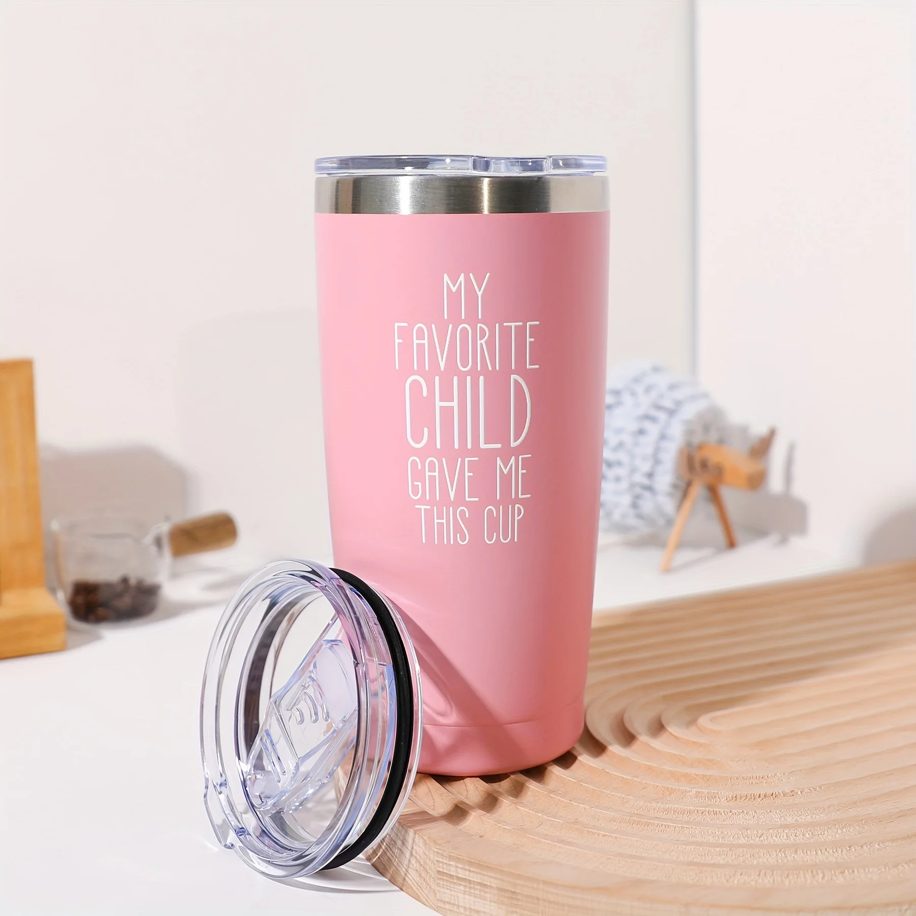 1pc-Portable Car Cup Double-Layer 304 Stainless Steel Insulated