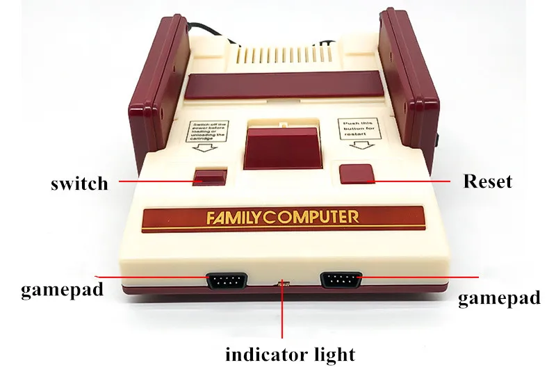 Mini TV Game Console 8 Bit Retro Video Game Console +500 IN 1 Game Card with Dual Controllers For FC NES Handheld Game Player