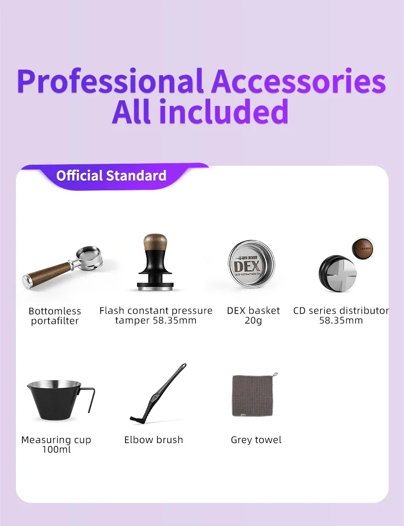 Description Picture 5 of itemMHW-3BOMBER Manual Lever Espresso Maker 58mm Professional Variable Pressure Espresso Machine Portable Camping Home Coffee Maker
