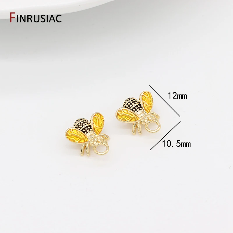 Ciondolo Farfalla In Acciaio Inox 316 Con Placcato Oro 14K - 1 Pezzo Per Gioielli Fai Da Te, 11,7x14,4 Mm