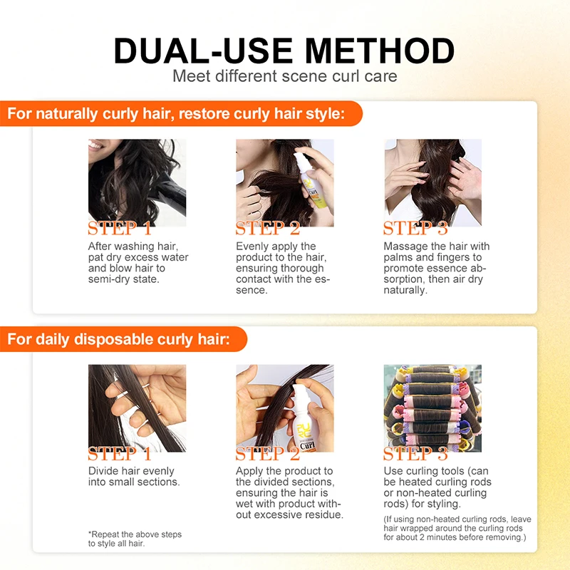 PURC hair curling cream curl enhancer spray smoothing bounce wave defining cream for women anti-frizz hair care conditioner hair conditioner curl cream