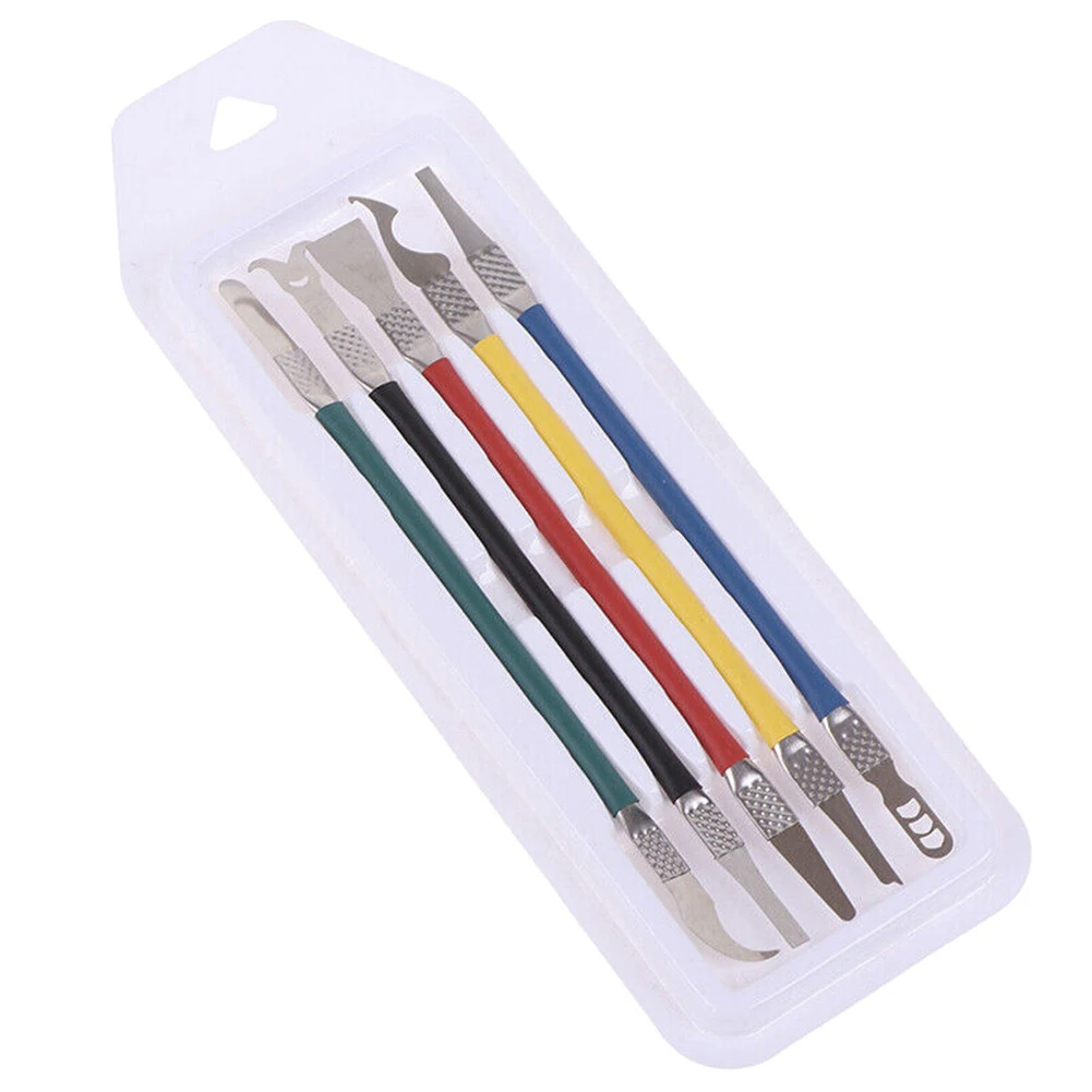 

5Pcs Screen Removal Crowbar Phone Dissamble Repair Opening Pry R For BGA Repair Computer Phone CPU Chip Repairing Hand Tool