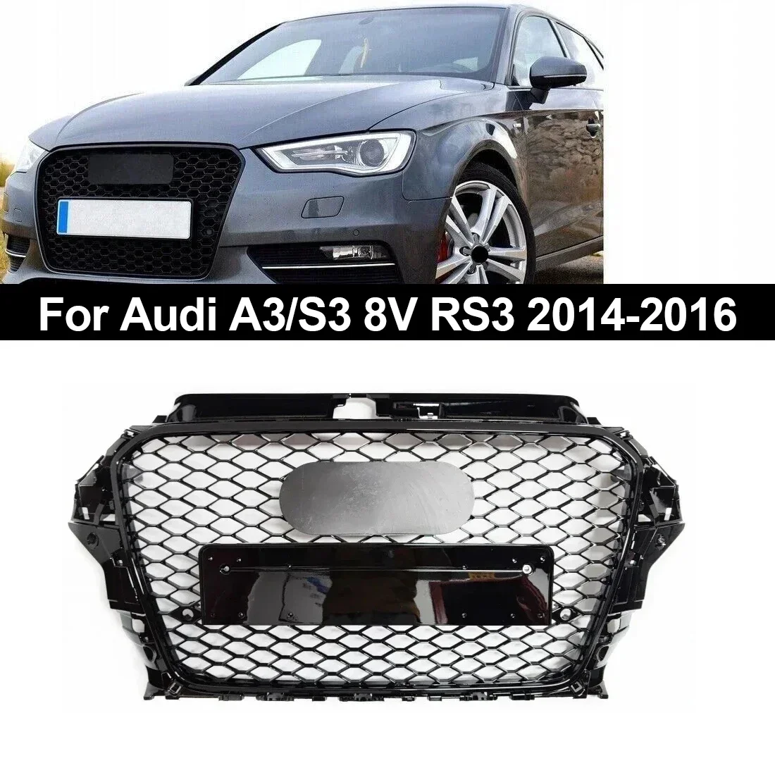 

Передняя решетка для AUDI A3/S3 8V RS3 2014-2016