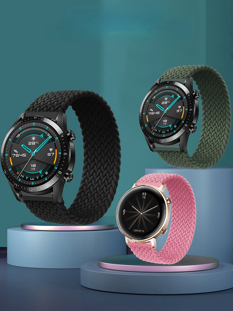 

Ремешок тканевый для наручных часов Huawei Watch 3pro GT3 2e Glory, спортивный нейлоновый браслет для смарт-часов для мужчин и женщин, 20 мм 22 мм