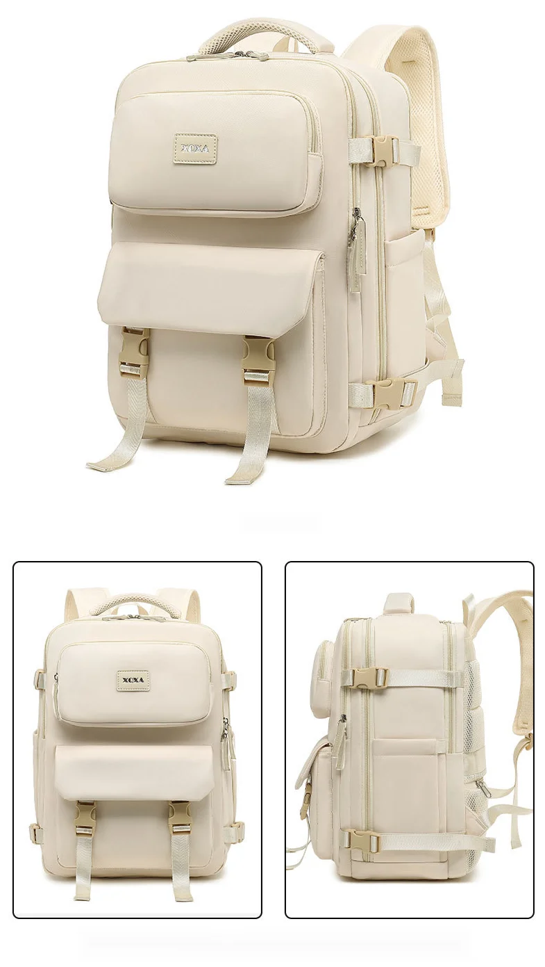 2024 New Women's Versatile Sweet Student Anti Splashing Multi functional Large Capacity Backpack_voghion.com