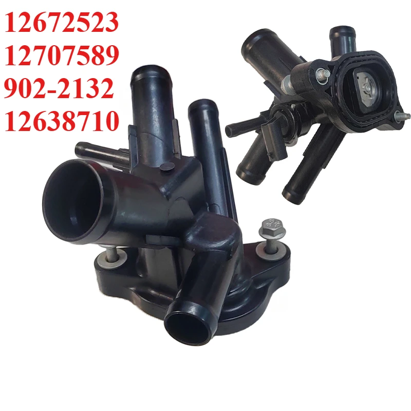 Engine Cooling Thermostat Assembly 12672523 12707589 12638710 For Buick Encore Chevrolet Trax Equinox Malibu Spark GMC Terrain