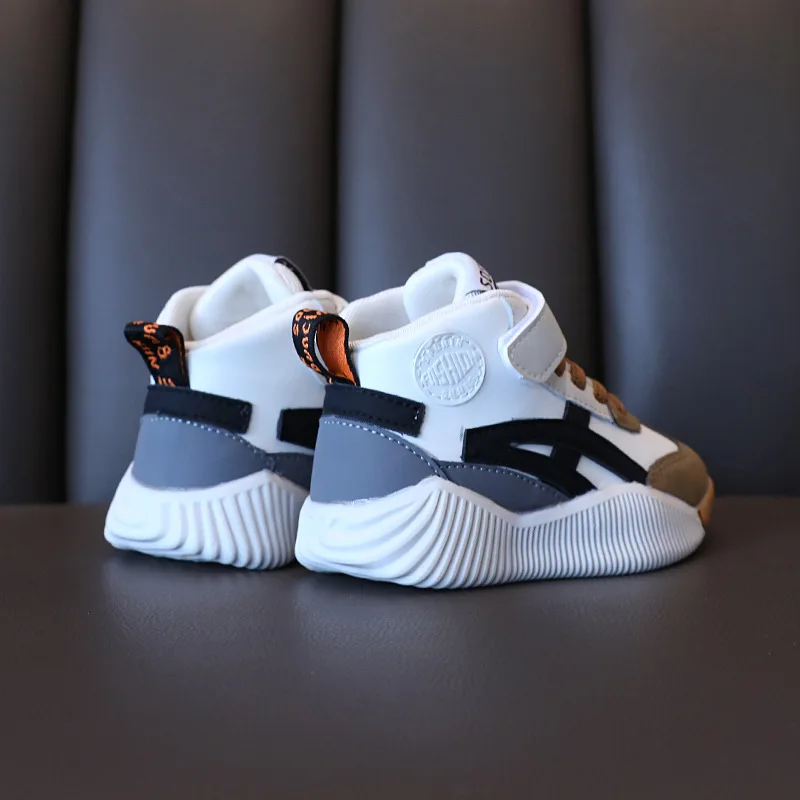Children\'s Sneakers Girls\' Spring Autumn Middle Upper Small White Shoes Boys\' Basketball Shoes Baby Shoes