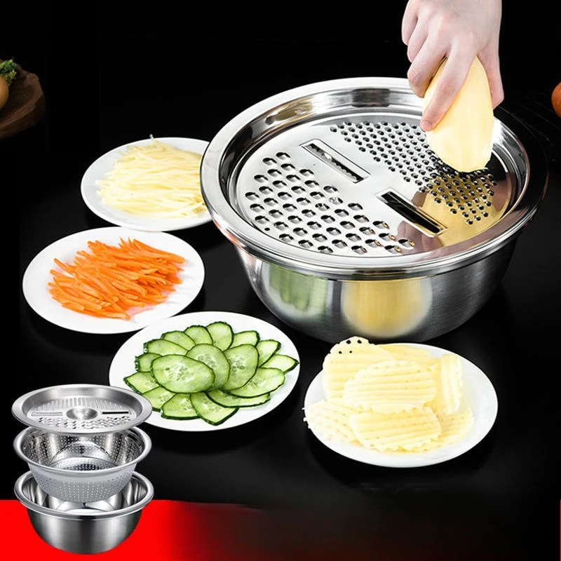 3PCS Vegetable Slicer Stainless Steel