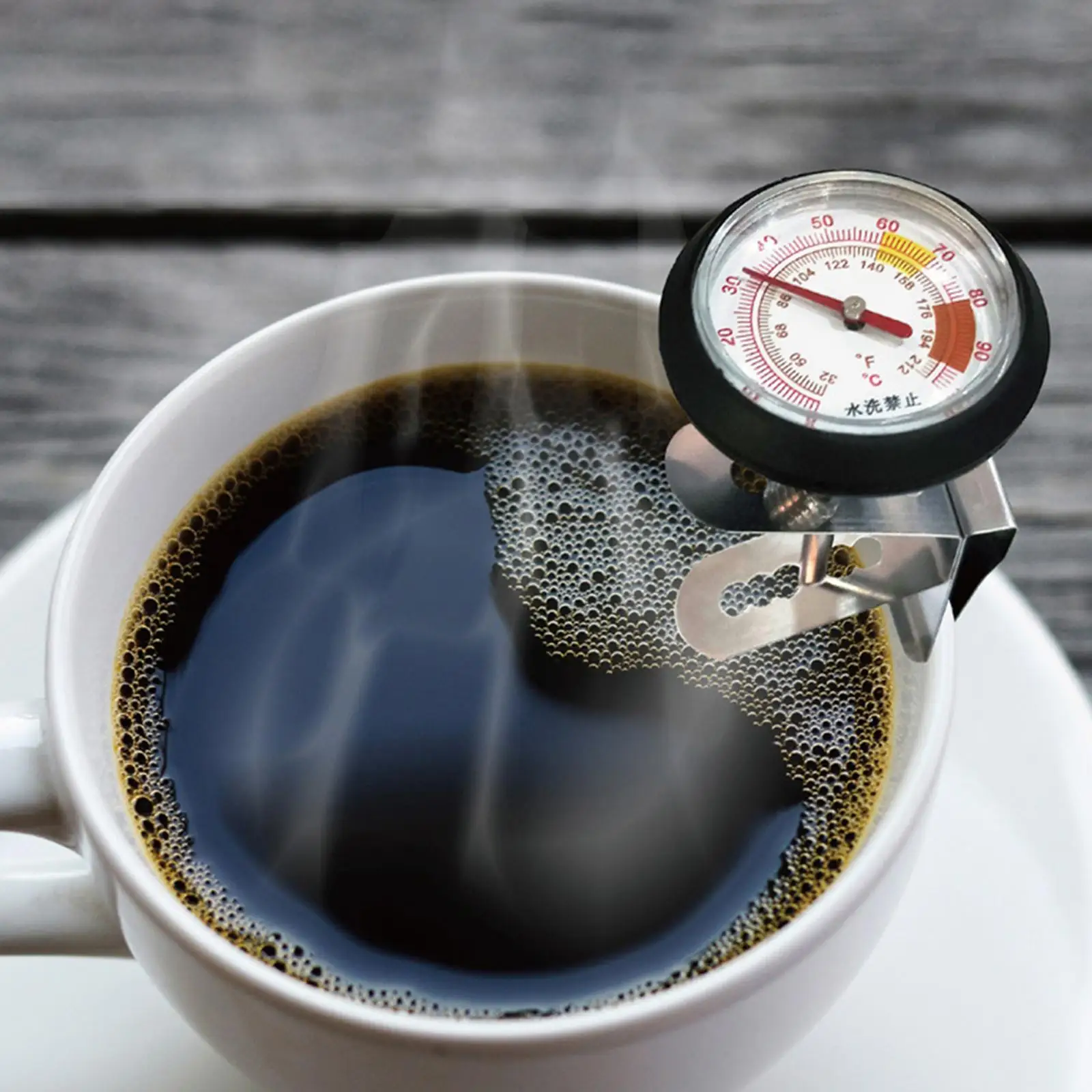 Food Thermometer Chocolate Milk Foam Monitoring Thermometer Coffee Drinks Thermometer BBQ Grill Deep Fry Analog Thermometer 2