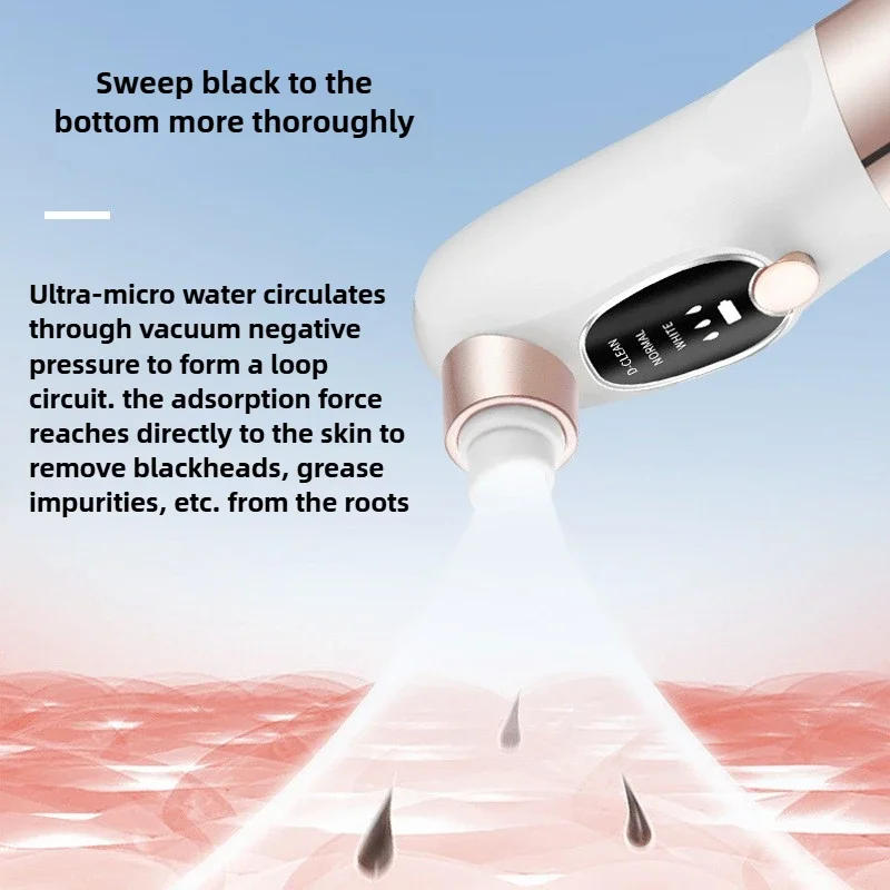 Blackhead Remover Pore Vacuum Face Cleaner Electric Pimple Acne Black Head Removal USB Rechargeable Water Cycle Black Dot Remove acne and blackhead removal tools