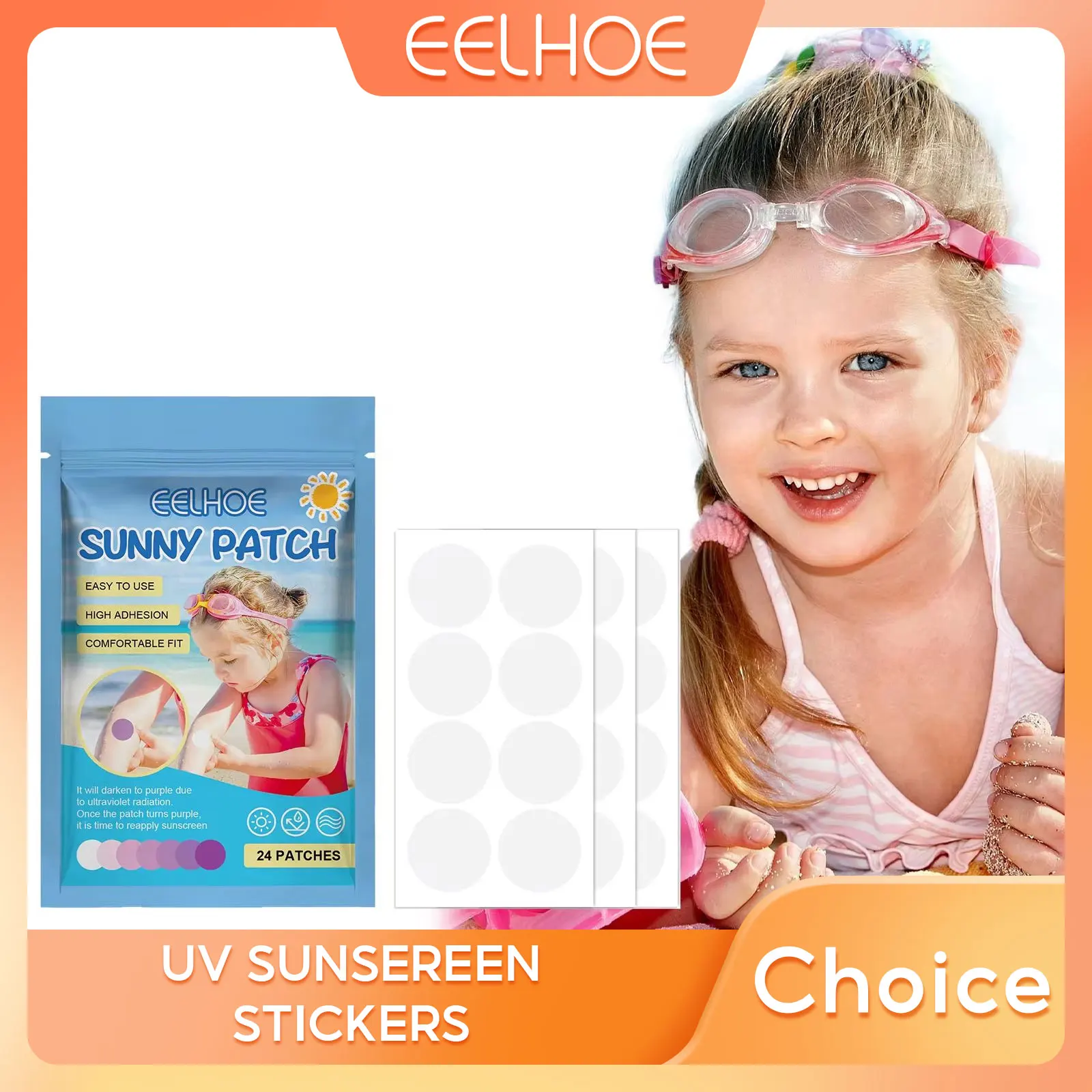 Sunscreen Patches Adult Children Sunblock UV Protection Beaches Parks Picnic Waterproof Self Adhesive Sunny Stickers Skin Care