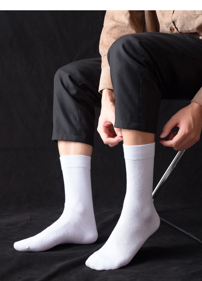 New Autumn Winter Men's Socks Cotton Long Dress Male Gifts Socks Business Casual High Quality Socks  Warm