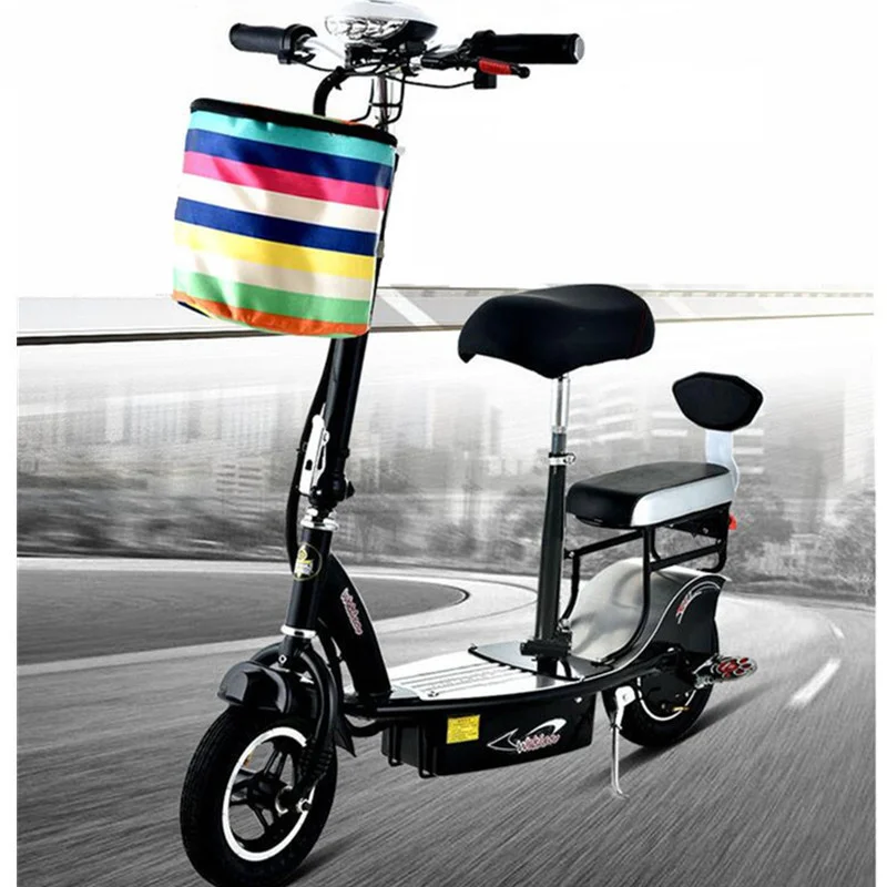 Folding Mini Electric Scooter 2 Wheel Electric Scooters 36V 350W Protable Electric Kick Scooter With Seat For Women Lady      (3)