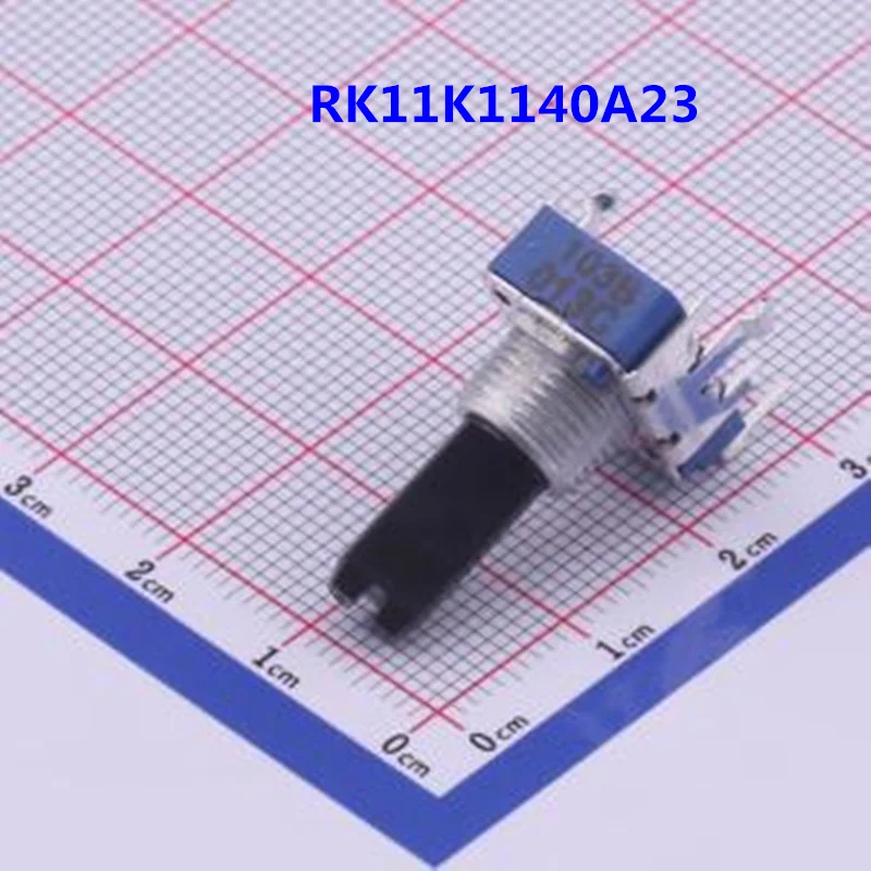 5 шт., 100% оригинальный потенциометр RK11K1140A23, длина вала 18 мм, 4-контактный усилитель потенциометра