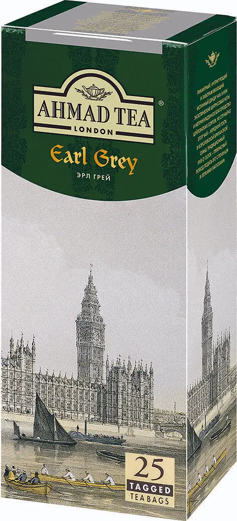 12 штук Чай Ahmad Earl Grey 2г х 25 пакетиков с ярл