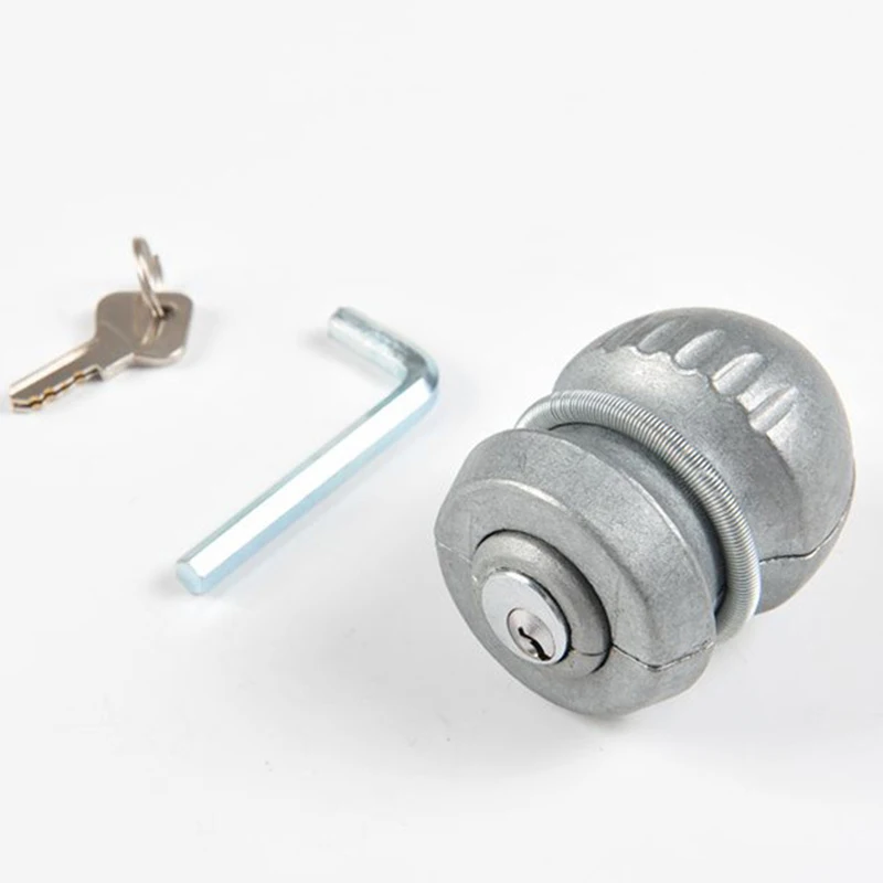 아연 합금 후크 잠금 볼 커플링, 도난 방지 장치, 트레일러 액세서리, 캐러밴 잠금 볼트, 50mm, 1 트레일러